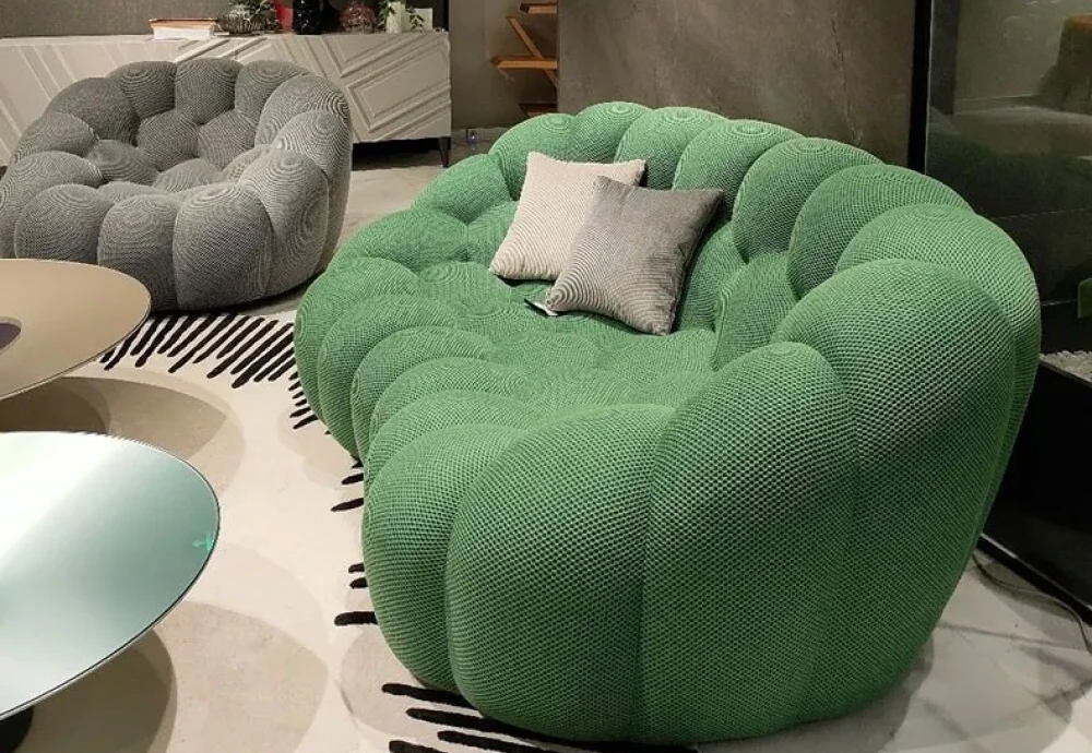 white bubble couch